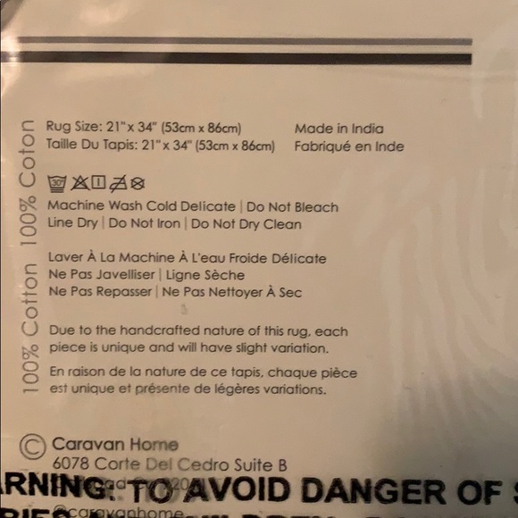 Caravan Diamond Woven Rug - Picture 7 of 7